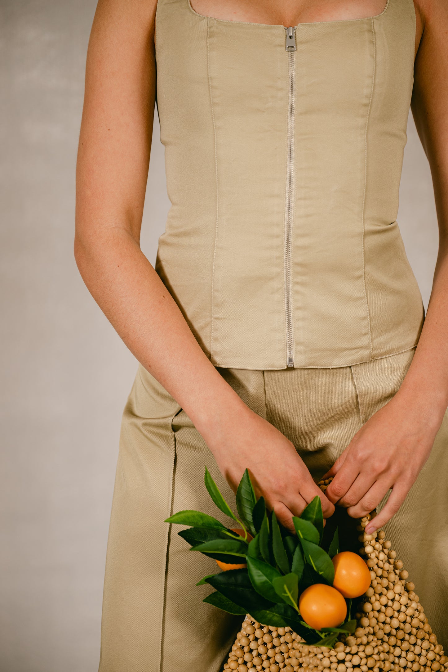 Longline Top - Khaki